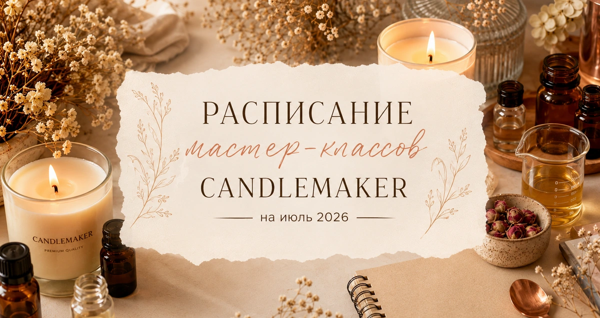 Фото Расписание мастер-классов Candlemaker на июль 2026
