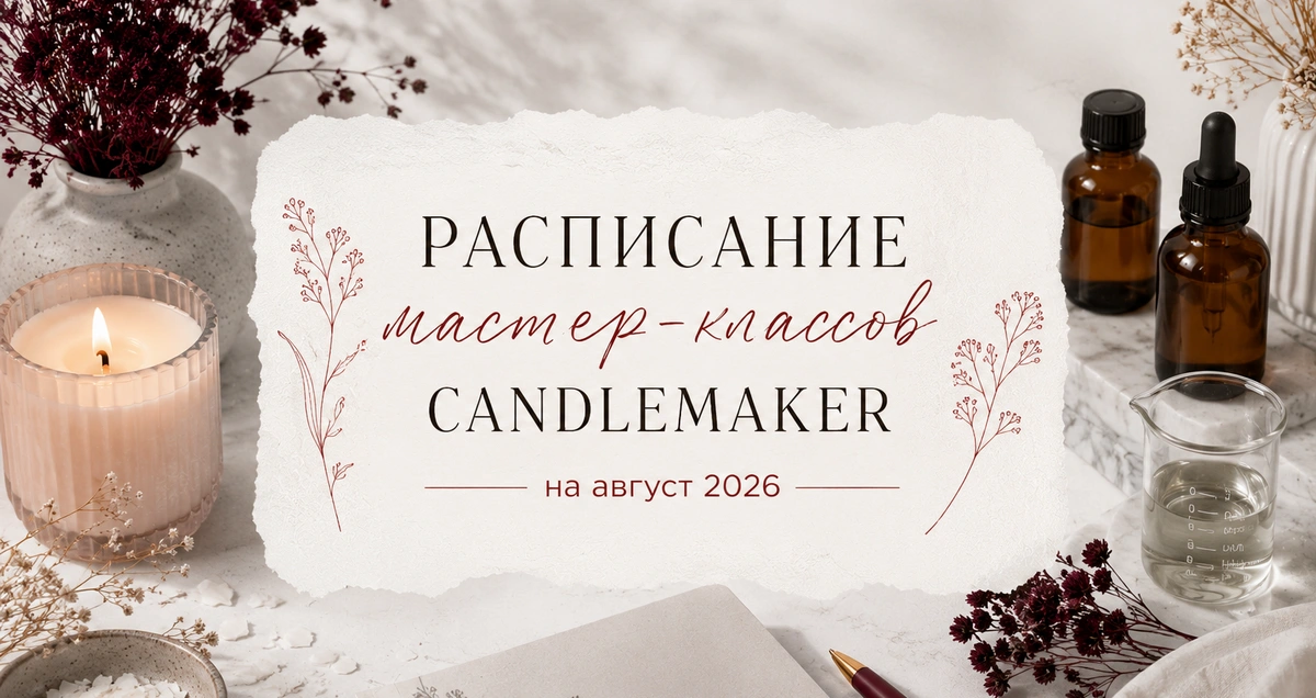 Фото Расписание мастер-классов Candlemaker на август 2026