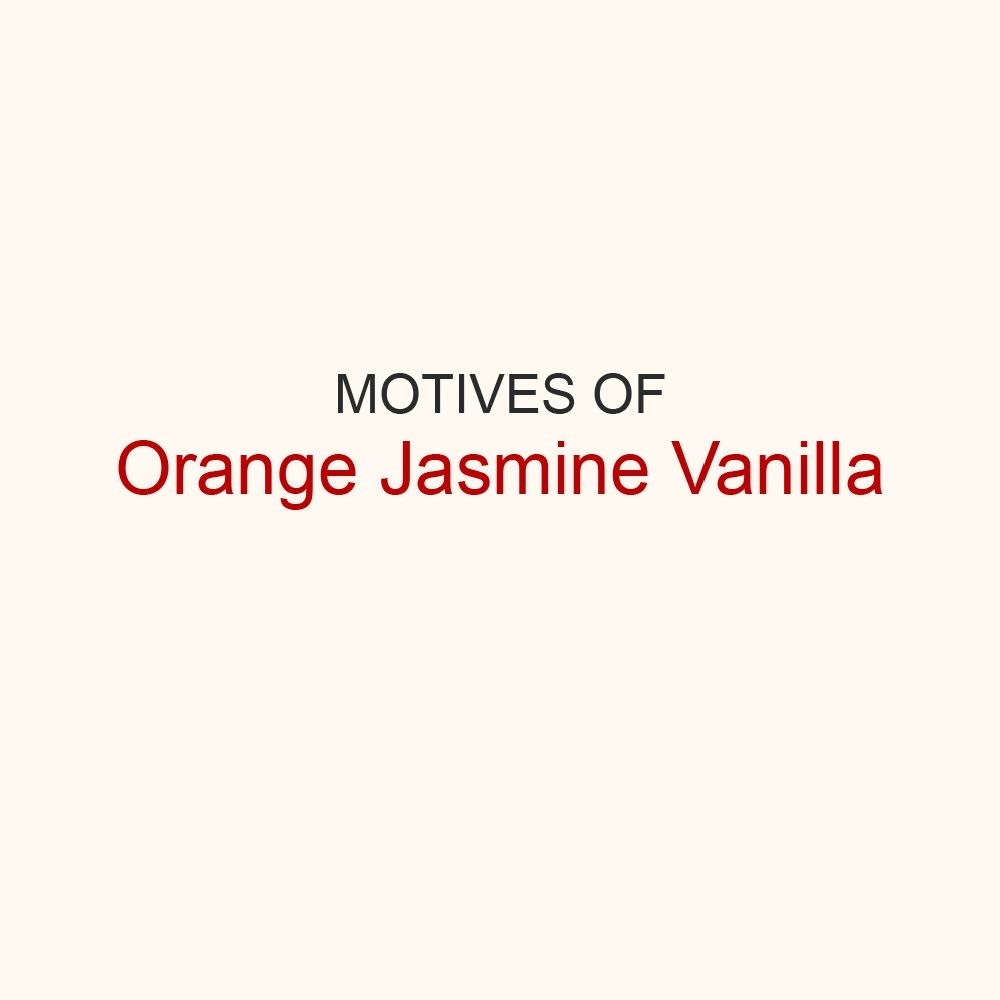 Фото Мотивы Orange & Jasmine Vanilla